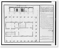 Plan of the customs house in San Juan, Puerto Rico, Aug. 26, 1784, Historic Reproduction
