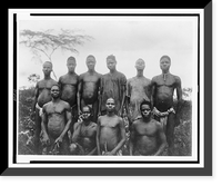 Group of semi-civilized natives, up St. Paul River; Bassars, Pessies and Golahs; Liberia Classic, Antique Wall Art