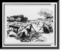 Japanese forces advancing into Indo-China from southwest China.by Saichiro Tasuka. Classic, Historic Print