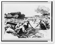 Japanese forces advancing into Indo-China from southwest China.by Saichiro Tasuka. Classic, Historic Print
