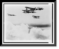 Formation. Boeing B-17 airplanes, Antique Poster