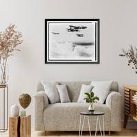 Formation. Boeing B-17 airplanes, Antique Poster