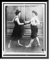 Fraulein Kussin and Mrs. Edwards boxing, Antique Poster