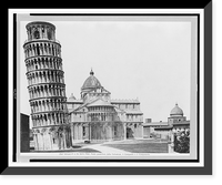 Historic Framed Print, Pisa - Parte posteriore della Cattedrale, il Campanile e il Camposanto.Ed. Alinari.,  17-7/8" x 21-7/8"