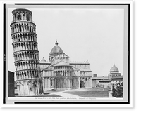 Historic Framed Print, Pisa - Parte posteriore della Cattedrale, il Campanile e il Camposanto.Ed. Alinari.,  17-7/8" x 21-7/8"