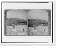 Vintage Americana Print - View at the hot springs.photographed
