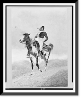 Modern Commanchie sic or On the white man's road.Frederic Remington, Vintage Wall Art