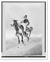 Modern Commanchie sic or On the white man's road.Frederic Remington, Vintage Wall Art