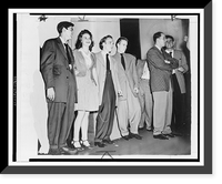 Young men wearing zoot suits at a dance at the Washington Hotel, Washington, D.C, Antique Print