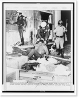Los Angeles police drag young Negro from front of a looted store, Antique Poster