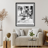 Los Angeles police drag young Negro from front of a looted store, Antique Poster