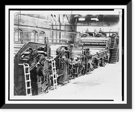 Newsprint paper making machine, Vintage Print