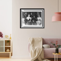 Latest photo of the king and queen and family of Great Britain, Vintage Print