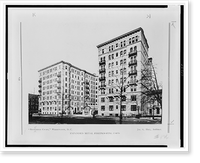 Stoneleigh Court, Washington, D.C., expanded metal fireproofing used.Jas. G. Hill, Architect, Vintage Poster