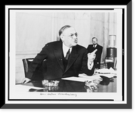 Senator Arthur Hendrick Vandenberg, half-length portrait, seated, facing right, pointing finger.photo by Underwood & Underwood, Antique Wall Art