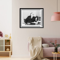 Senator Arthur Hendrick Vandenberg, half-length portrait, seated, facing right, pointing finger.photo by Underwood & Underwood, Antique Wall Art