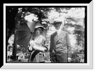 Historic Framed Print, W.G. McAdoo and wife,  17-7/8" x 21-7/8"