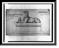 Monuments and memorials. Design for grand national monument sphinx, Vintage Wall Art