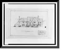 House (residence") for Herbert Adair, Woodland Drive, N.W., Washington, D.C. Elevation on Woodland Drive", Vintage Poster