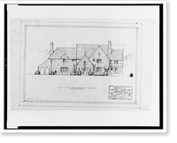 House (residence") for Herbert Adair, Woodland Drive, N.W., Washington, D.C. Elevation on Woodland Drive", Vintage Poster