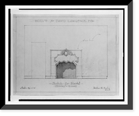 House (residence") for David F. Lawrence, 3900 Nebraska Avenue, N.W., Washington, D.C. Mantel in dining room" Classic, Historic Reproduction
