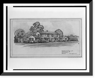 Housing development (Greenbelt Project. Union Green") for Union Homes, Inc., Greenbelt, Maryland Front perspective", Antique Wall Art