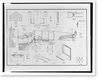 Historic Framed Print, [Airplane (Evans Monoplane"). Section,  diagram,  and details]",  17-7/8" x 21-7/8"