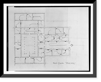 Historic Framed Print, [National Gallery of Art (National Gallery"),  Constitution Avenue and 6th Street,  N.W.,  Washington,  D.C. Main floor,  west wing]",  17-7/8" x 21-7/8"