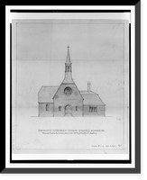 Lutheran church, Dunnell, Minnesota. Front elevation, Historic Reproduction