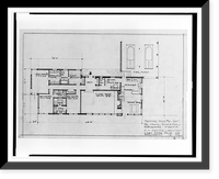 House for Frank Schaefer, Middleburg, Virginia. Floor plan. house 2, Antique Wall Art