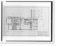House for Frank Schaefer, Middleburg, Virginia. Floor plan. house 2, Antique Wall Art