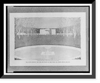 Historic Framed Print, [The White House, Pennsylvania Avenue, N.W., Washington, D.C. South portico and wings],  17-7/8" x 21-7/8"