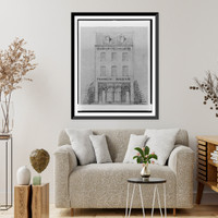 Historic Framed Print, [Alterations to a store building (Franklin Building") for Franklin & Company,  1329 F Street,  N.W.,  Washington,  D.C. Front elevation]",  17-7/8" x 21-7/8"