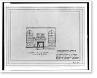 Alterations to a house for Mr. and Mrs. Joseph C. Harsch, 2808 N Street, N.W., Georgetown, Washington, D.C. West wall rear living room, Historic Reproduction
