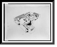 Apartment house (Quebec House") for Randall Hagner, 2801 Quebec Street, N.W., Washington, D.C. Axonometric perspective floor plan" Classic, Antique Poster