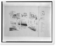 Apartment houses (Harbour Square") for Harbour Square, Inc., 4th Street and N Street, S.W., Washington, D.C. Various perspective views", Vintage Wall Art