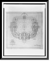 Alterations to the Executive Mansion, for Mrs. Benjamin Harrison, Pennsylvania Avenue, N.W., Washington, D.C. Site plan, with suggestions.F.D. Owen, Arch't., Washington, D.C. Antique Wall Art Pri