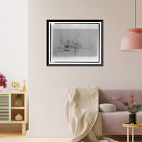 Religious dwelling (Bishop's House") for Washington Cathedral, Massachusetts Avenue and Wisconsin Avenue, N.W., Washington, D.C. Section on line A-B", Vintage Wall Art