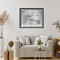 Alterations to a farm house (Luxmanor") for Morton J. Luchs, Rockville Road, Rockville, Maryland. Site plan", Antique Wall Art