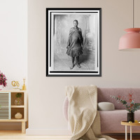 Historic Framed Print, Lobengula's youngest daughter.photo by S.C.T., Bulawayo.,  17-7/8" x 21-7/8"