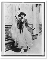 Historic Framed Print, [Princess Ileana of Romania, full-length portrait, facing front, wearing Spanish dress],  17-7/8" x 21-7/8"