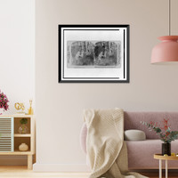 Historic Framed Print, Sticking hogs, Armour's great packing house, Union Stock Yards, Chicago, U.S.A.,  17-7/8" x 21-7/8"