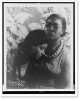 Portrait of Maudelle Bass, and Lewayne Kennard (Lewaung Connard) Black Ritual"" Classic, Antique Print