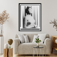 Portrait of Charlotte Holloman, Antique Poster