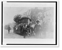 Historic Framed Print, [Float of Jones and Laughlin steel mills, with Bessemer converter in sesquicentenial parade],  17-7/8" x 21-7/8"