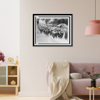 Historic Framed Print, Tibetan refugees in India,  17-7/8" x 21-7/8"