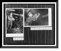 Historic Framed Print, Toth at his work J&aacute;n Hrd&yacute; prepares the wall for shooting.,  17-7/8" x 21-7/8"