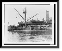 U.S. Navy tug raises one of eight Jap 'midget subs', Historic Print