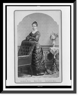 Lizzie Wright, full-length portrait, standing, facing slightly left, with arms on back of chair.Goldsmith & Lazelle's portrait studio, Springfield, Mass. Classic, Historic Print