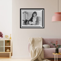 Historic Framed Print, Banned from acting in her own play,  17-7/8" x 21-7/8"